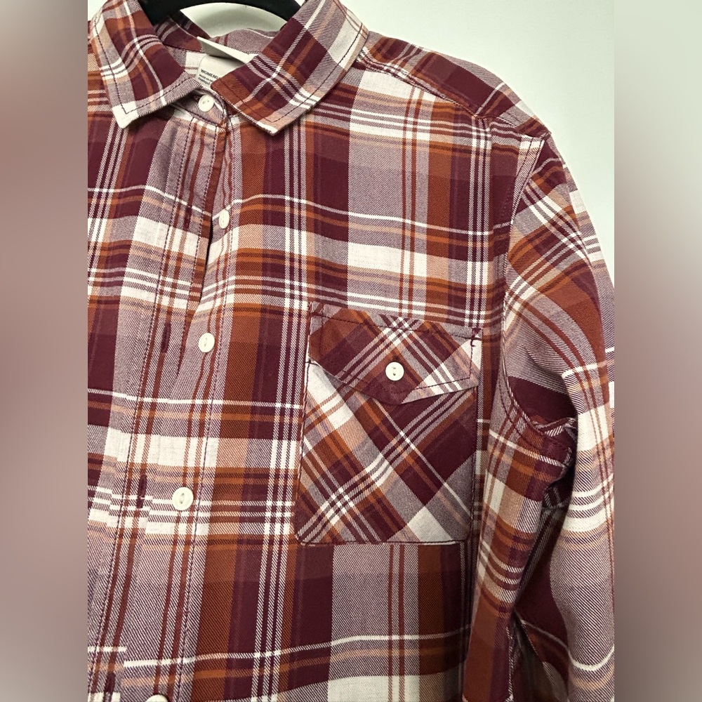 THE NORTH FACE woman flannel shirt Large